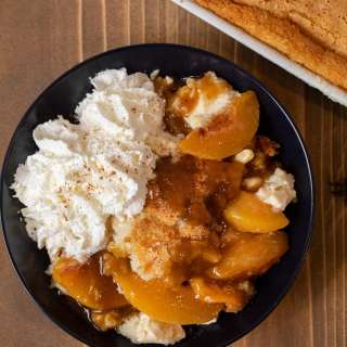 Peaches and Cream Cobbler