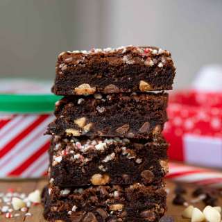 Candy Cane Brownies