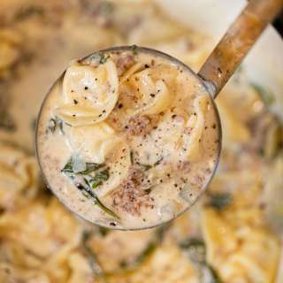 Creamy Sausage Tortellini Soup