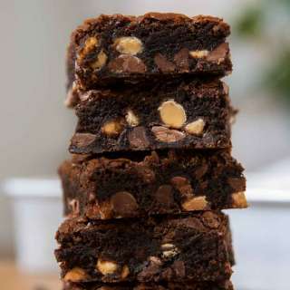 Triple Chocolate Chip Brownies