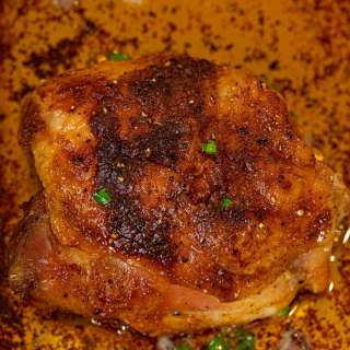 Crispy Rotisserie Chicken Thighs