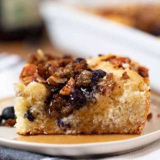 Blueberry Sausage Biscuit Casserole