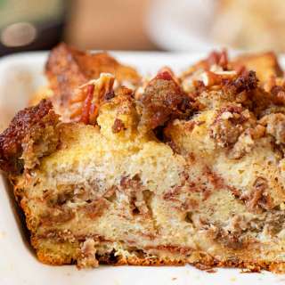 Cinnamon Raisin Sausage Breakfast Bake