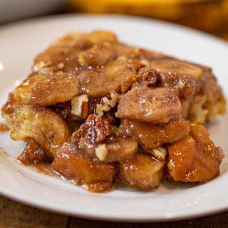 Bananas Foster Baked French Toast