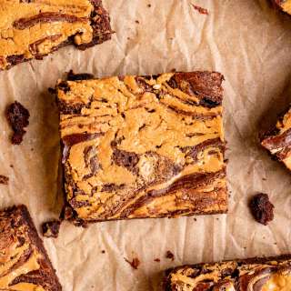 Peanut Butter Swirl Brownies