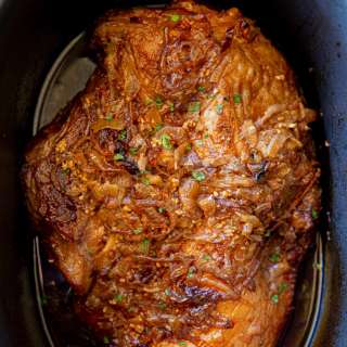 Slow Cooker Beer and Onion Brisket