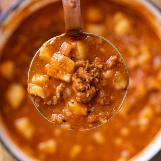Spicy Beef and Potato Soup