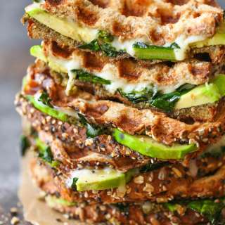 Kale Pesto Avocado Grilled Cheese