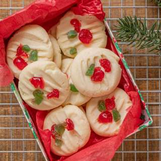 Candied Shortbread Cookies