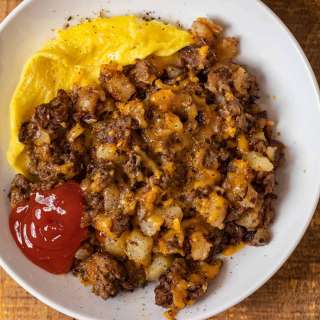 Cheesy Hamburger Hash