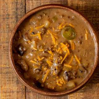 Cheesy Bratwurst Soup