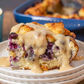 Blueberry Bread Pudding