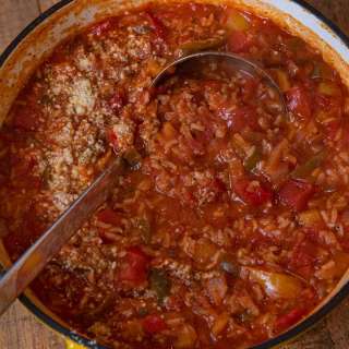 Vegetarian Stuffed Pepper Soup