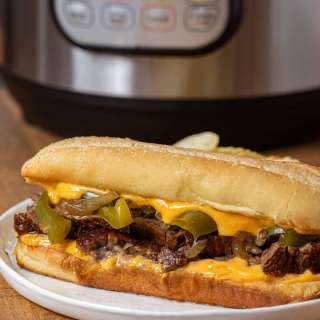 Instant Pot Philly Cheese Steak Sandwiches