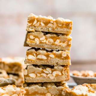 Chewy Peanut Shortbread Bars