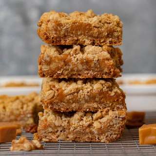 Caramel Nut Crumb Bars