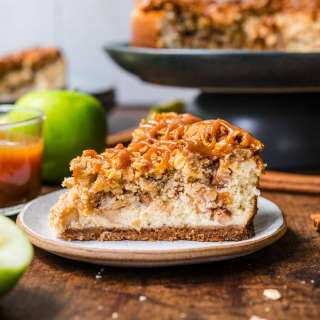 Caramel Apple Crumb Cheesecake