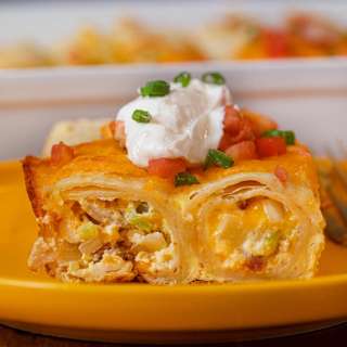 Cheesy Breakfast Enchiladas
