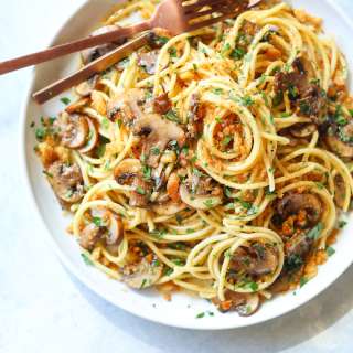 Brown Butter Mushroom Pasta