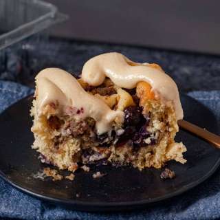 Sausage Blueberry Cinnamon Rolls