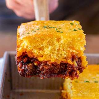 BBQ Beef Cornbread Pie