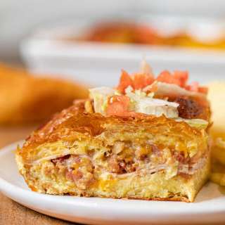 Croissant Club Sandwich Bake