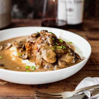 Hamburger Steaks with Mushroom Gravy