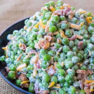 Creamy Bacon Pea Salad