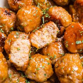Ham Balls with Brown Sugar Glaze