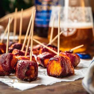 Bacon Wrapped Sweet Potatoes