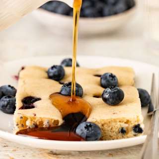 Sheet Pan Blueberry Pancakes