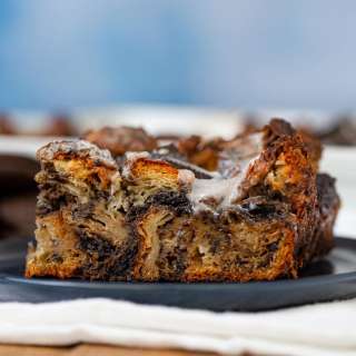 Oreo Croissant Bread Pudding