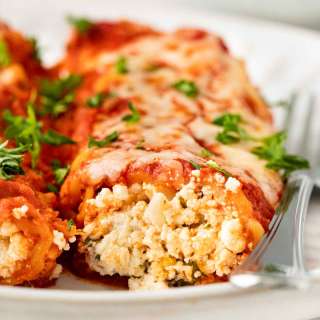 Cheesy Manicotti