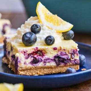 Blueberry Lemon Cheesecake Bars