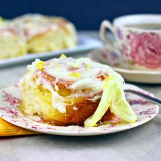 Lemon Curd Sweet Rolls with Cream Cheese Frosting