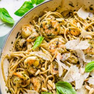 Shrimp Pesto Pasta
