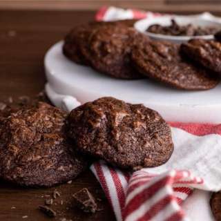 Crinkly Brownie Cookies