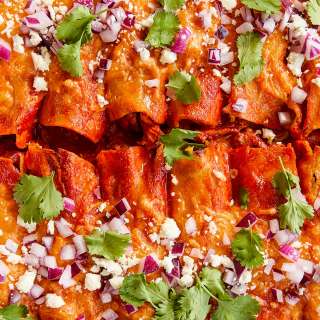 Leftover Thanksgiving Turkey Enchiladas