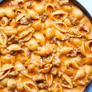 Creamy Beef and Shells