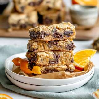 Dark Chocolate Orange Blondies