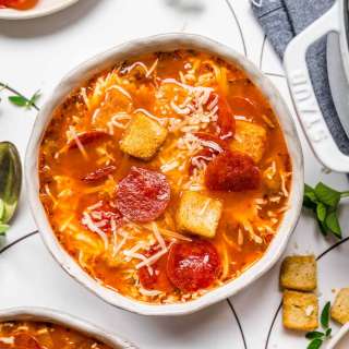 Pepperoni Pizza Soup