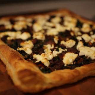 Chard, Onion and Goat Cheese Tart