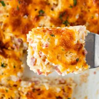 Cheesy Ham and Hash Brown Casserole