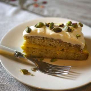 Zucchini Cake with Lemon Curd Filling