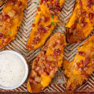 Cheddar Bacon Potato Wedges