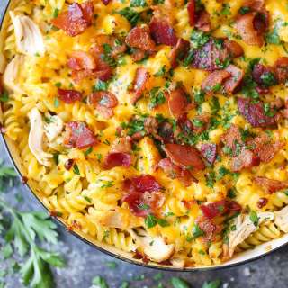 One Pot Chicken Ranch Pasta