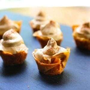Mini Phyllo Cups with Cappuccino Cream