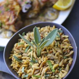 Toasted Orzo with Sage