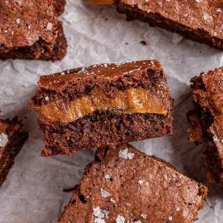 Caramel Stuffed Brownies