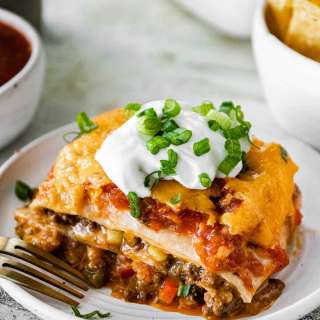 Cheesy Taco Lasagna